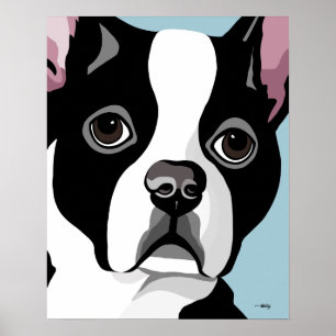 Boston Terrier Art Poster