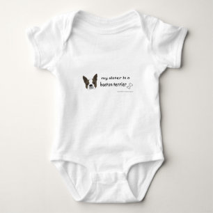 boston terrier baby bodysuit
