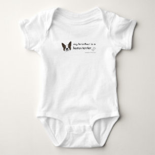 boston terrier baby bodysuit
