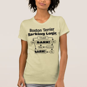 Boston Terrier Barking Logic T-Shirt