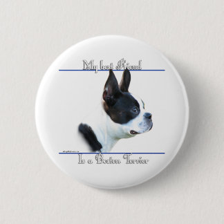 Boston Terrier Best Friend 2 - Button
