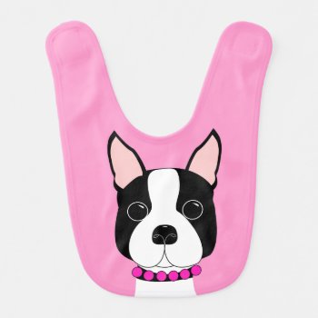 Boston Terrier Bib by totallypainted at Zazzle