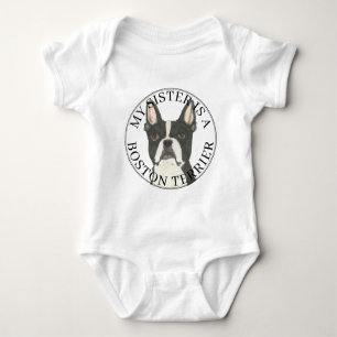 Boston Terrier Big Sister Baby Bodysuit