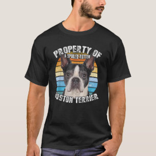 Boston Terrier Black Property Of T-Shirt