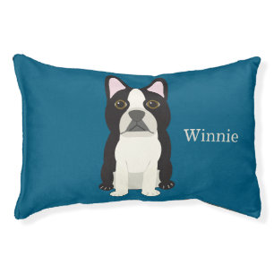 Boston Terrier blue Pet Bed