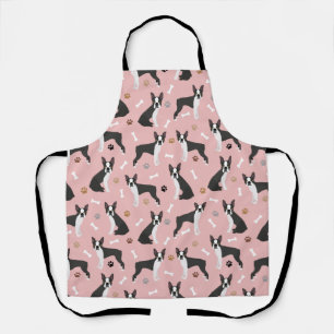 Boston Terrier Bones and Paws Apron