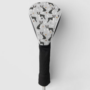 Boston Terrier Bones and Paws Golf Head Cover