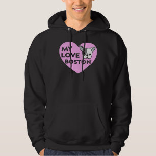 Boston Terrier Bostie Mom Love Hoodie