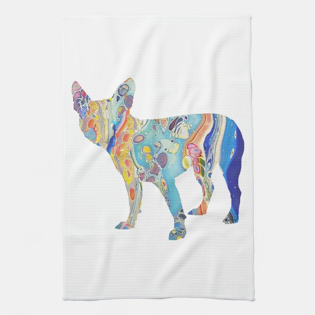 Boston Terrier, Boston Terrier Kitchen Towel (Vertical)
