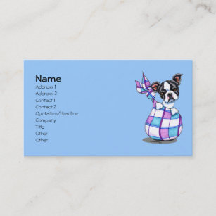 Boston Terrier Breeder Business Card