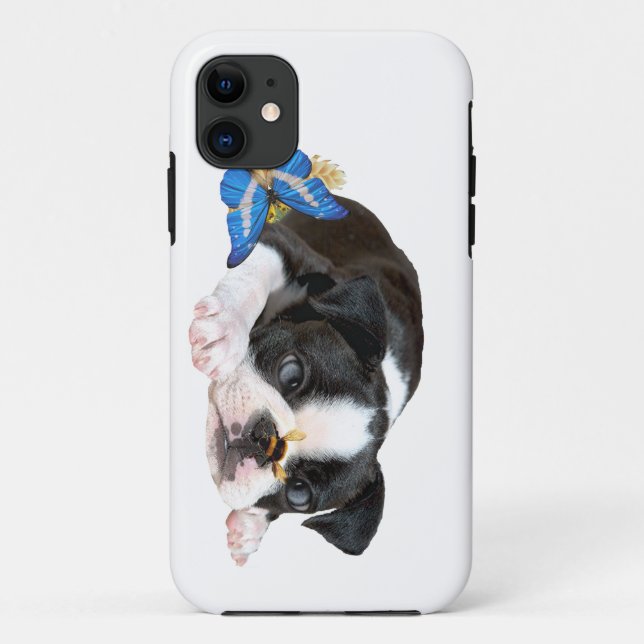 Boston Terrier Bumble Bee Art Case-Mate iPhone Case (Back)