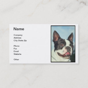 Boston Terrier Business Card