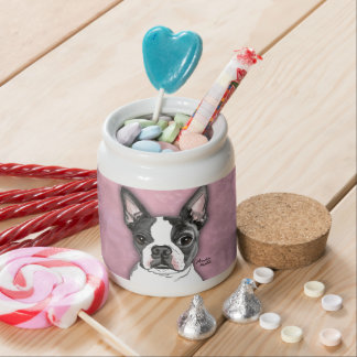 Boston Terrier Candy Jar