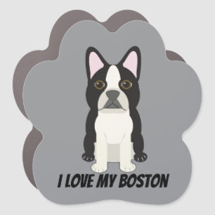 Boston Terrier Car Magnet