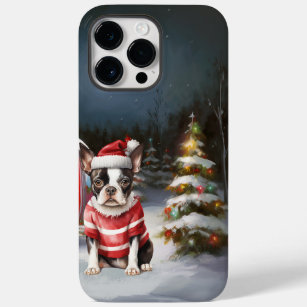 Boston Terrier Caravan Christmas Adventure  Case-Mate iPhone 14 Pro Max Case