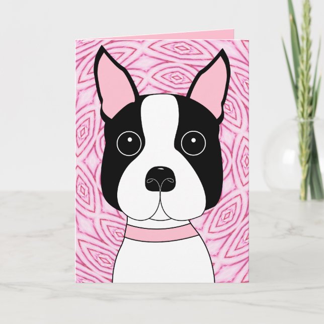 Boston Terrier Card (Front)