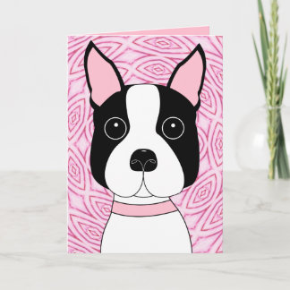 Boston Terrier Card