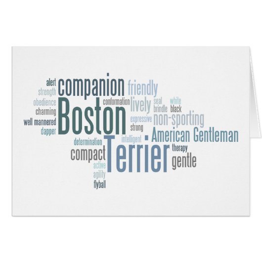 Boston Terrier Cards (Front Horizontal)