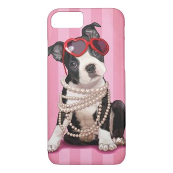 Boston Terrier Iphone 8/7 Case by MarylineCazenave at Zazzle