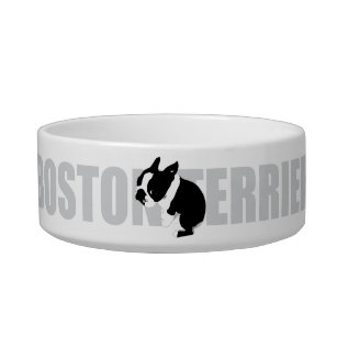 Boston Terrier Ceramic Pet Bowl