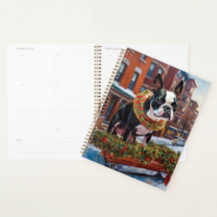 Boston Terrier Christmas Festive Season Planner