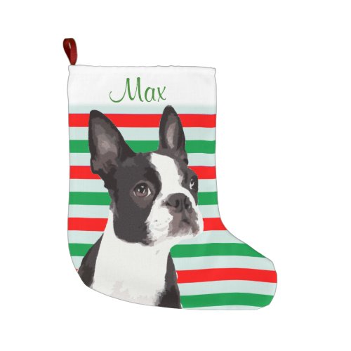 Boston Terrier Christmas Pet Stocking