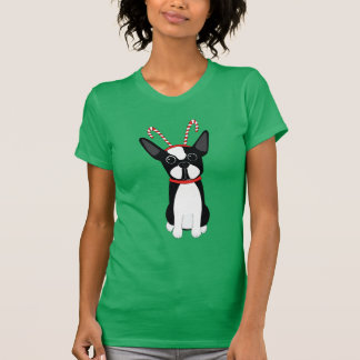 Boston Terrier Christmas T-Shirt