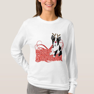 Boston Terrier Christmas T-Shirt