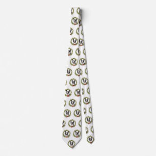 Boston Terrier Christmas Wreath Festive Pup Neck Tie