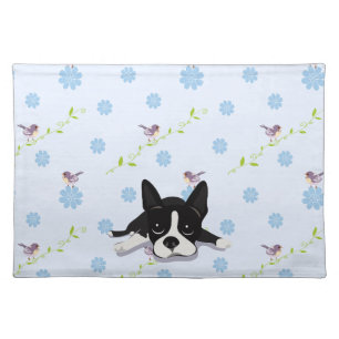 Boston Terrier Cloth Placemat