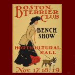 Boston Terrier Club Postcard at Zazzle