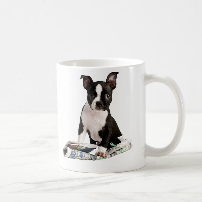 BOSTON TERRIER COFFEE MUG (Right)