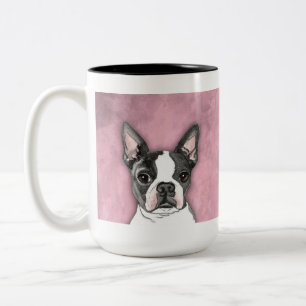 Boston Terrier Coffee Mug Cute Dog Watercolor
