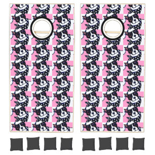 BOSTON TERRIER CORNHOLE SET