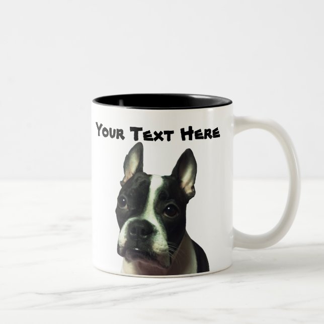 Boston Terrier Custom Mug (Right)