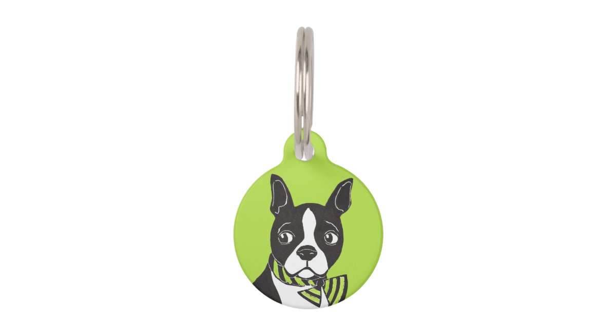 Bow Tie Pet Tag Dog Cat Personalized Bone Monogram 