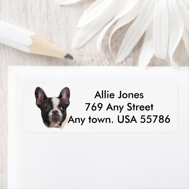 Boston Terrier Customized Label (Insitu)
