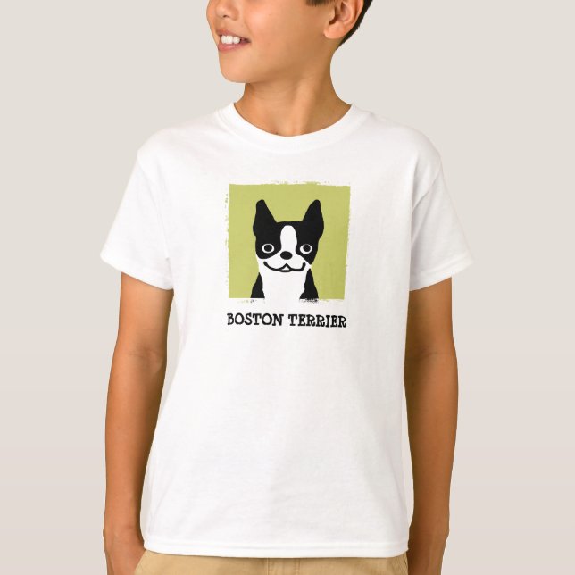 Boston Terrier | Cute Dog Face T-Shirt (Front)