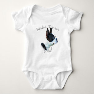 Boston Terrier Dad 2 Baby Bodysuit