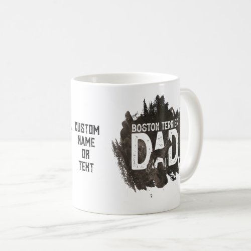 Boston Terrier Dad Dog Breed Lover Fathers Day Coffee Mug