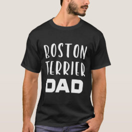 Boston Terrier Dad Funny Dog  Christmas T-Shirt