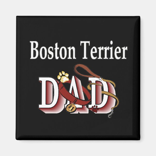 boston terrier dad Magnet (Front)