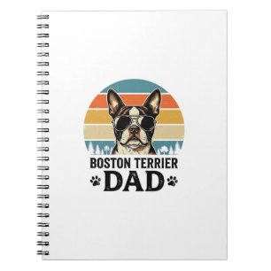 Boston Terrier Dad Vintage Dog Lover Design_1 Notebook