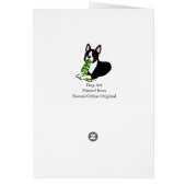 Boston Terrier Daddy with Tie 1 Cards (Back)