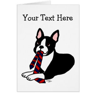 Boston Terrier Daddy with Tie 2