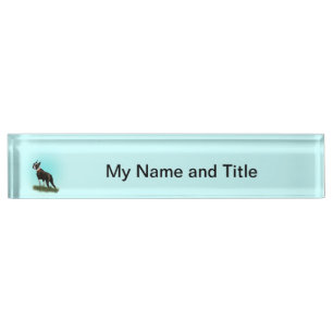 Boston Terrier Desk Name Plate