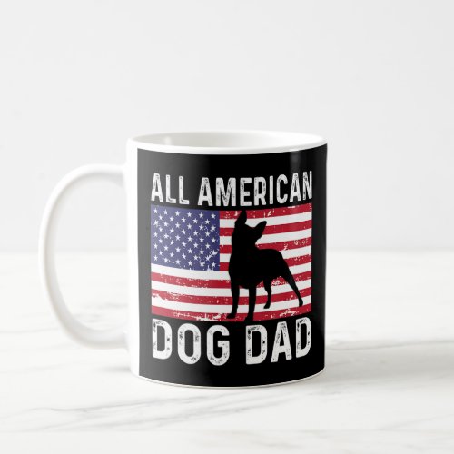Boston Terrier Distressed Patriotic All American U Coffee Mug