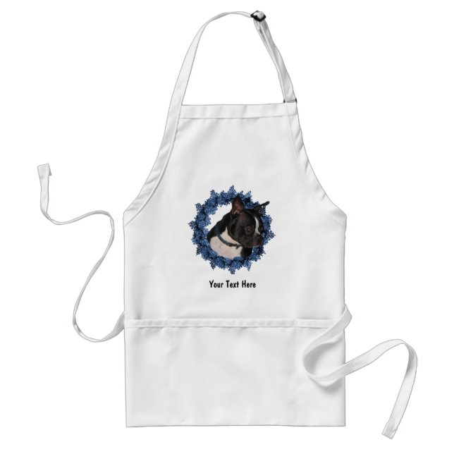 Boston Terrier Dog Adult Apron (Front)