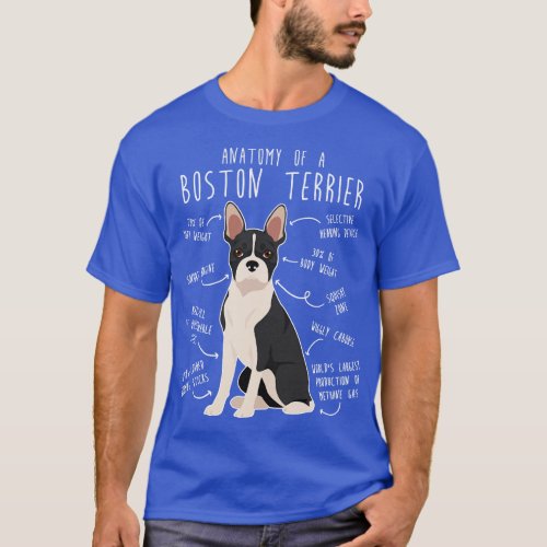Boston Terrier Dog Anatomy 1 T_Shirt