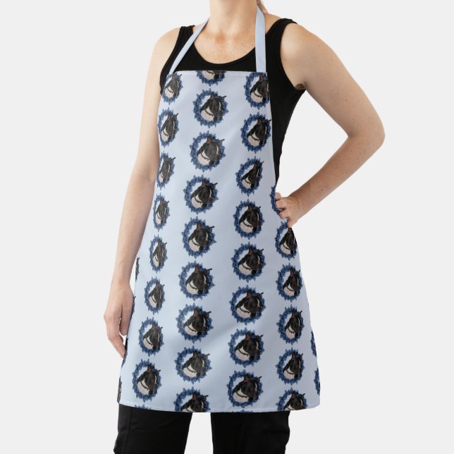 Boston Terrier Dog Animal Pattern Apron (Insitu)